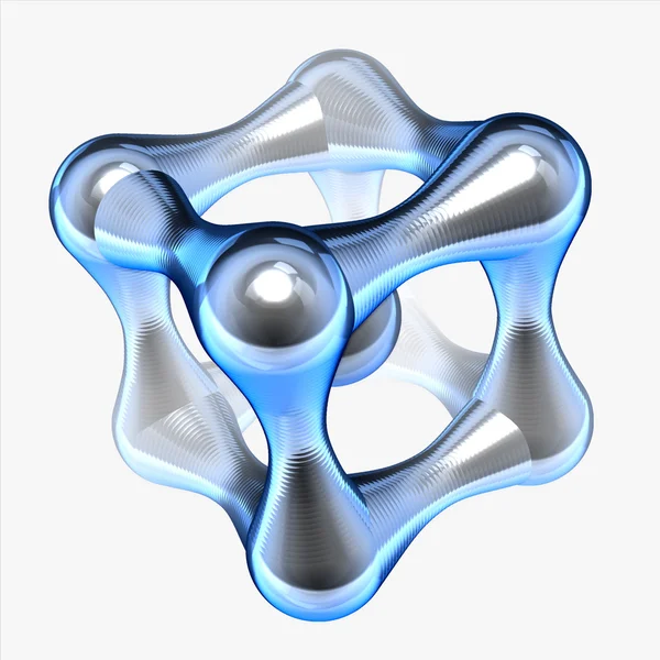 Cubo 3d abstrato — Fotografia de Stock