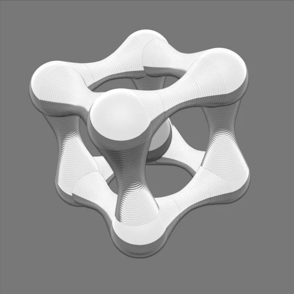 Abstrakter 3D-Würfel — Stockfoto