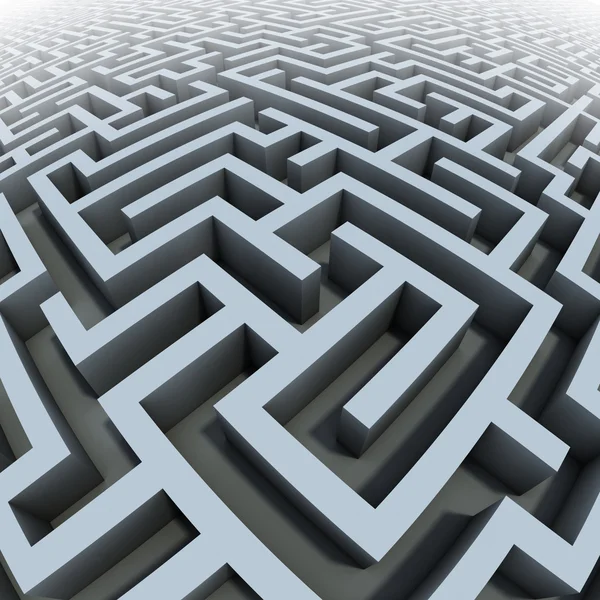3D labyrint — Stockfoto