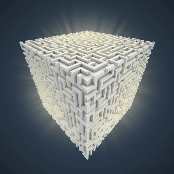 立方体の迷路 — ストック写真