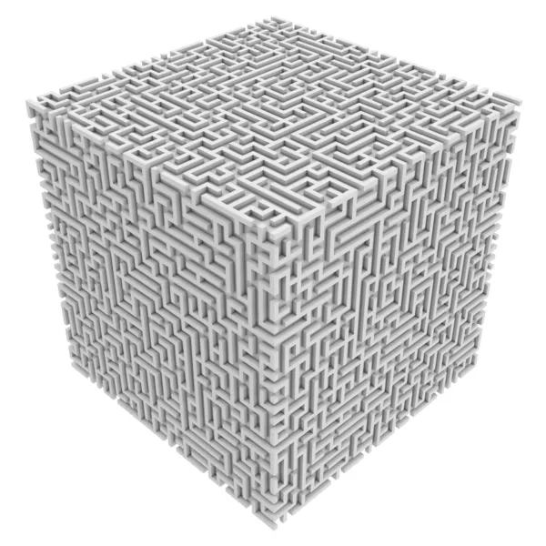 Labirintus kocka — Stock Fotó