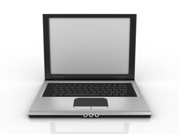 Notebook, laptop, netbook, elszigetelt fehér background — Stock Fotó
