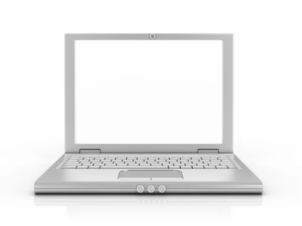 Σημειωματάριο, φορητός υπολογιστής, netbook που απομονώνονται σε λευκό φόντο — Φωτογραφία Αρχείου