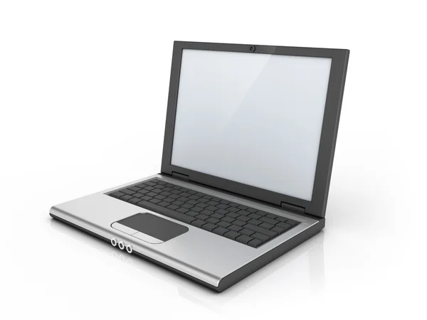 Laptop, laptop, netbook geïsoleerd op witte achtergrond — Stockfoto