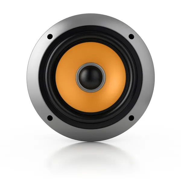 Loud speaker isolated over white — Stock Photo, Image