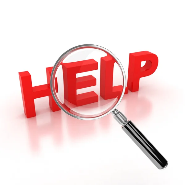 Search for help icon — Stock Photo, Image