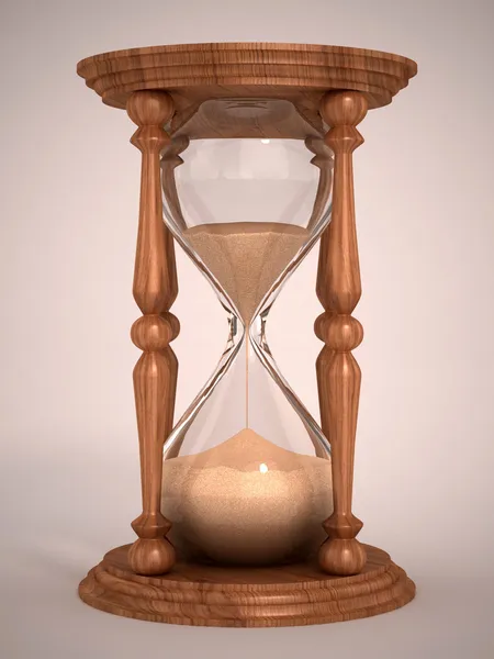 Hourglass, sandglass, sand timer, sand clock — Stock Photo, Image