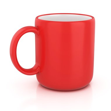 Red cup isolated clipart