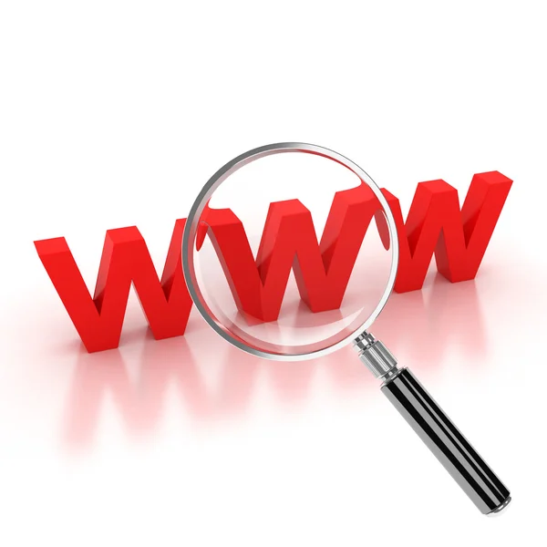Ikona internet wyszukiwania — Zdjęcie stockowe