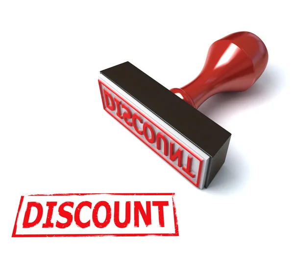 3d stamp discount — Stock Photo, Image