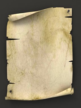 Old blank manuscript as background clipart