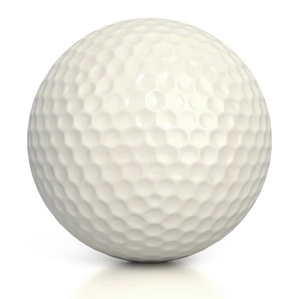 Golfball isoliert über weißem Hintergrund — Stockfoto