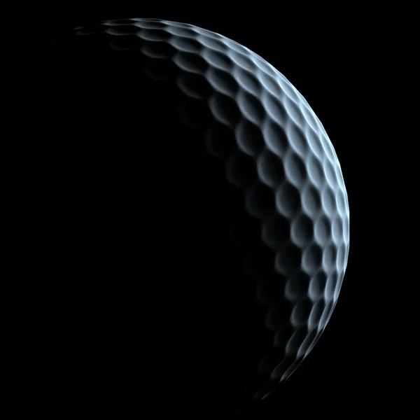 Golfbollen över mörk bakgrund — Stockfoto