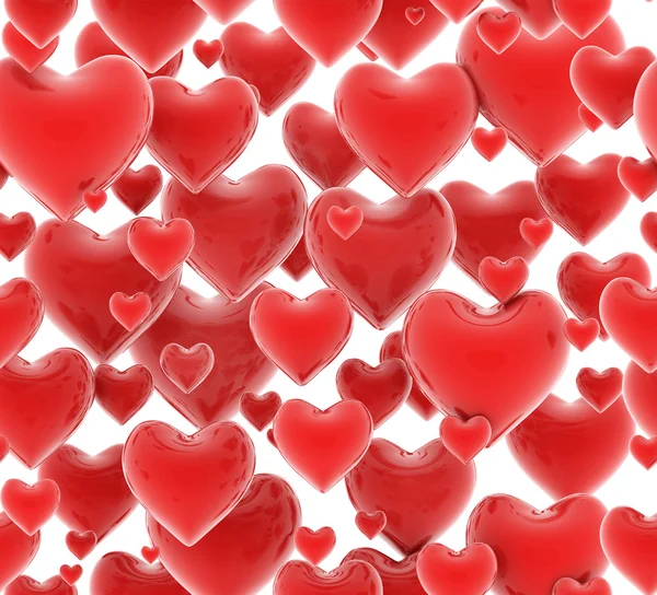 Ομοιογενής 3d καρδιές μοτίβο — Φωτογραφία Αρχείου