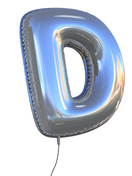 Carta D balão — Fotografia de Stock