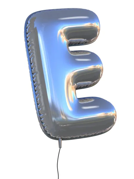 Letter E balloon — Stock Photo, Image