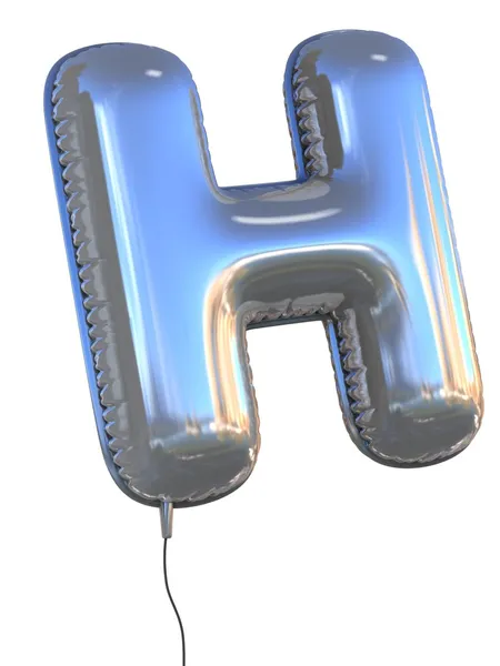Litera h balon — Zdjęcie stockowe