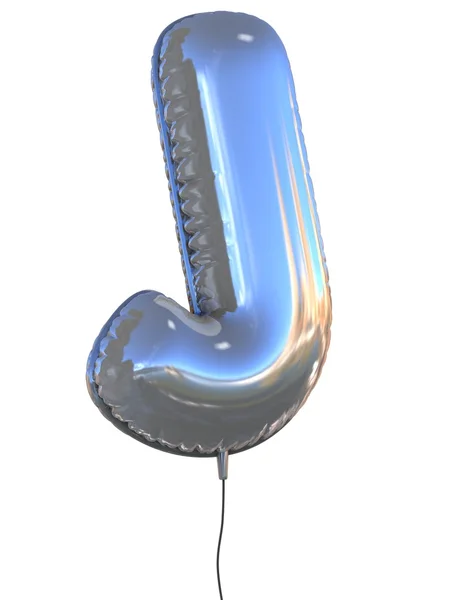 Buchstabe j Luftballon — Stockfoto