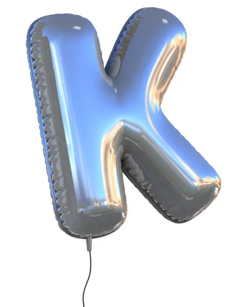 Carta K balão — Fotografia de Stock