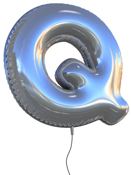 Carta Q balão — Fotografia de Stock