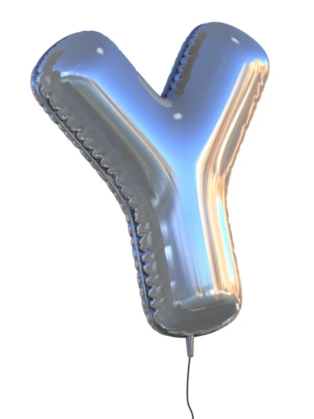 Carta Y balão — Fotografia de Stock