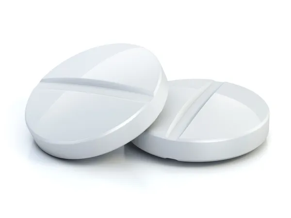Zwei medizinische Tabletten — Stockfoto