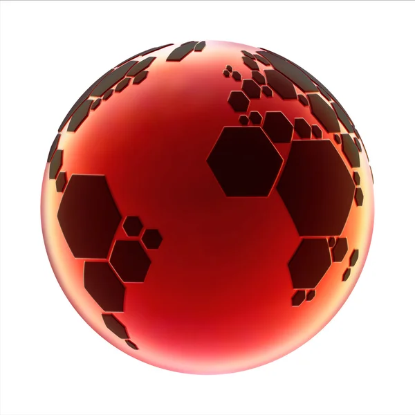 Planet fotboll — Stockfoto