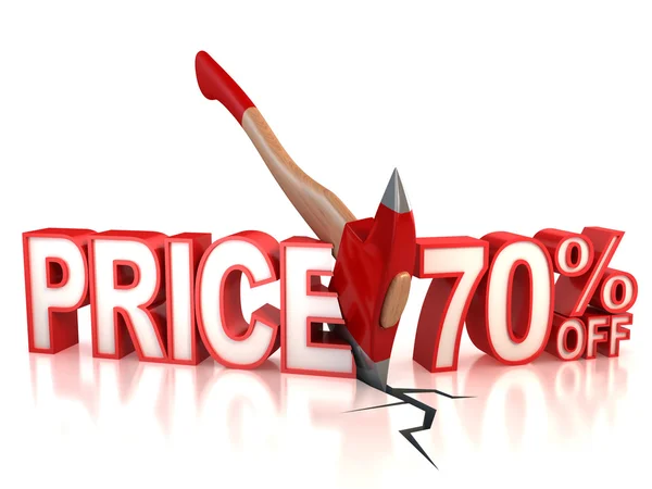 70 percent discount — Stock Photo, Image