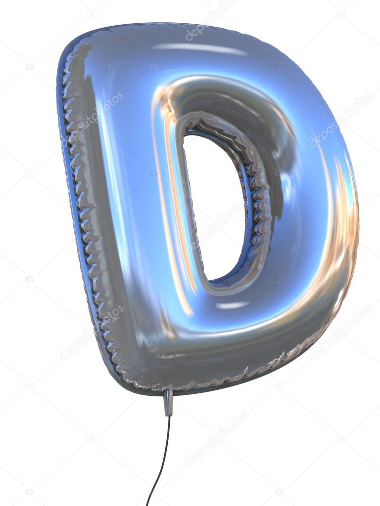 Letter D balloon
