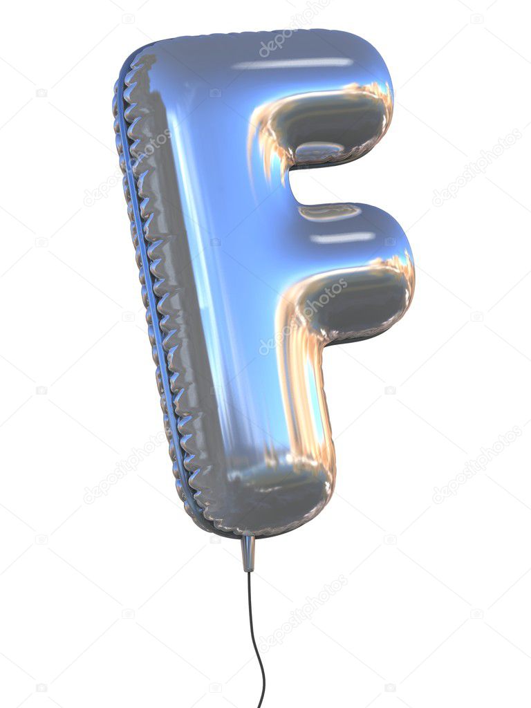 Letter F balloon