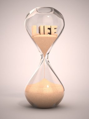 Life time passing concept clipart