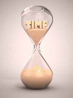 Hourglass, sandglass, sand timer, sand clock clipart