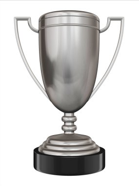 3d silver trophy clipart