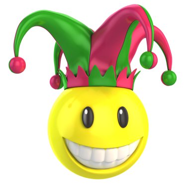 Jester smiley clipart