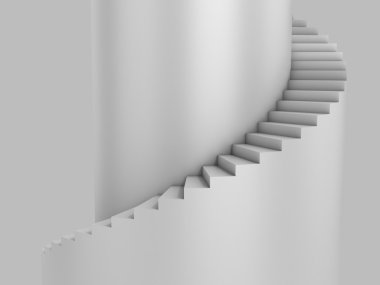 Spiral stairway as background clipart