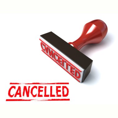 3d stamp cancelled clipart