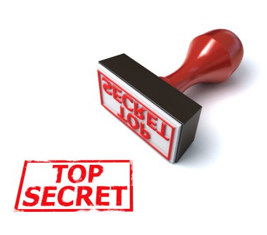 3d stamp top secret clipart