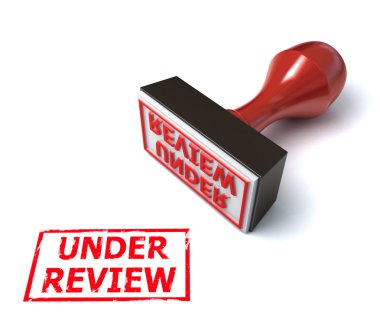 Under review rubber stamp clipart