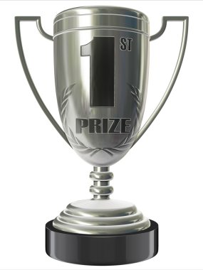 First prize trophy clipart