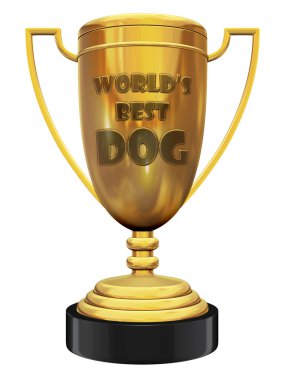 Best dog trophy clipart