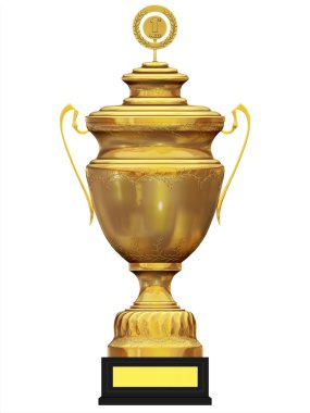 Golden trophy clipart