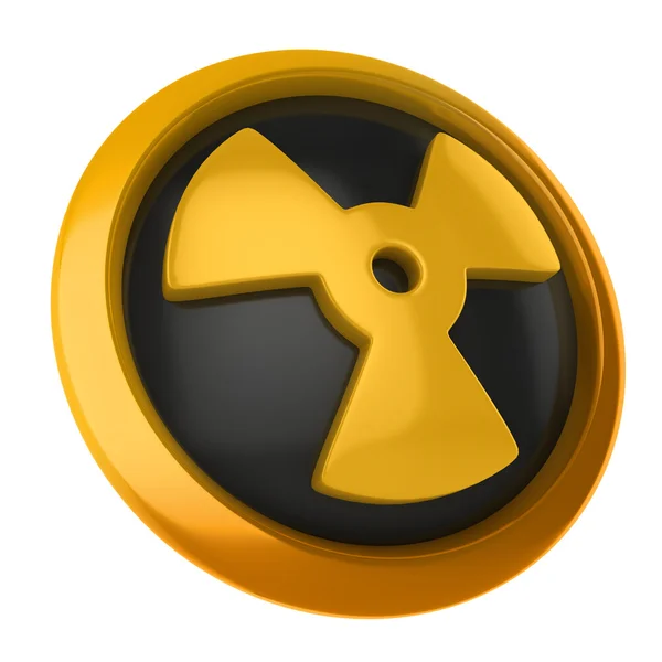 Радиоактивная трехмерная икона — стоковое фото