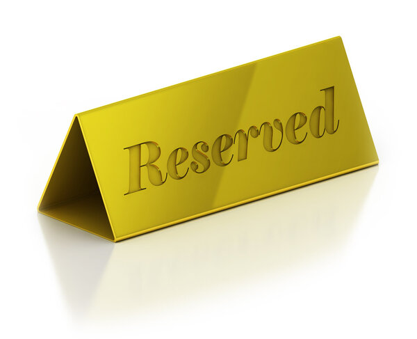 Иллюстрация знака бронирования
