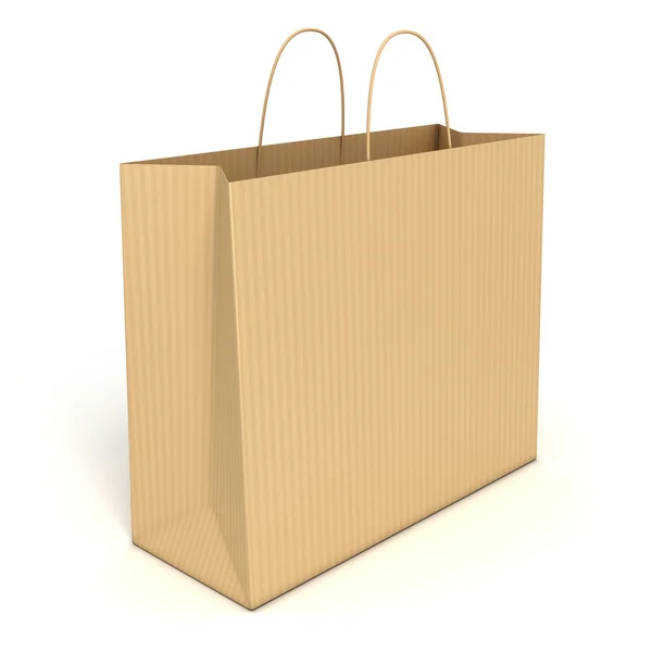 Saco de compras isolado sobre fundo branco — Fotografia de Stock