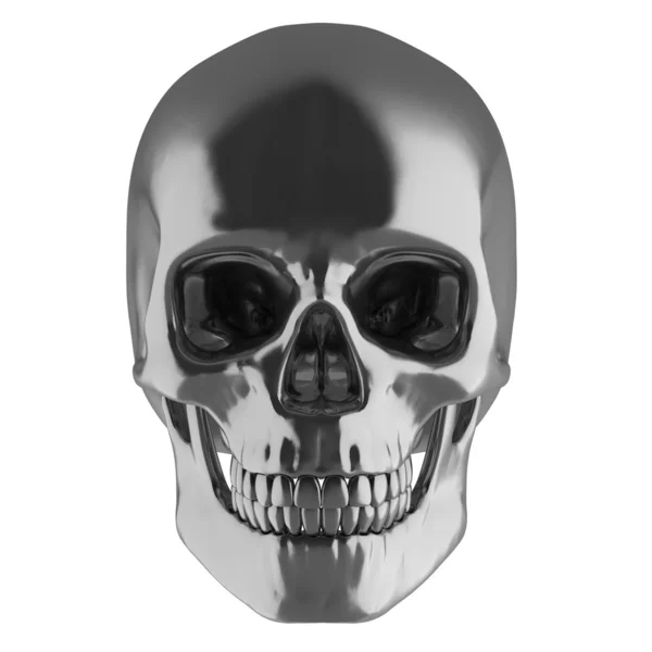 Срібні череп — стокове фото