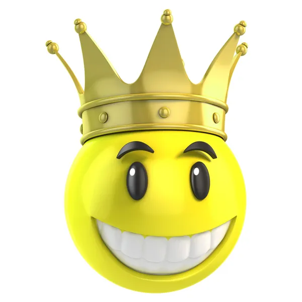 Smiley koning — Stockfoto