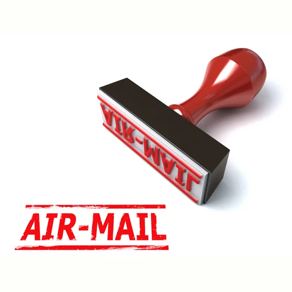 3d sello de correo aéreo — Foto de Stock