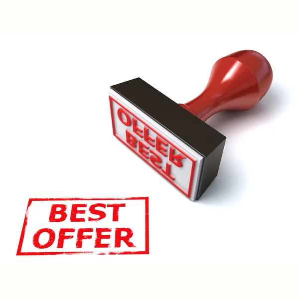 3d stamp best offer — Stock Photo, Image