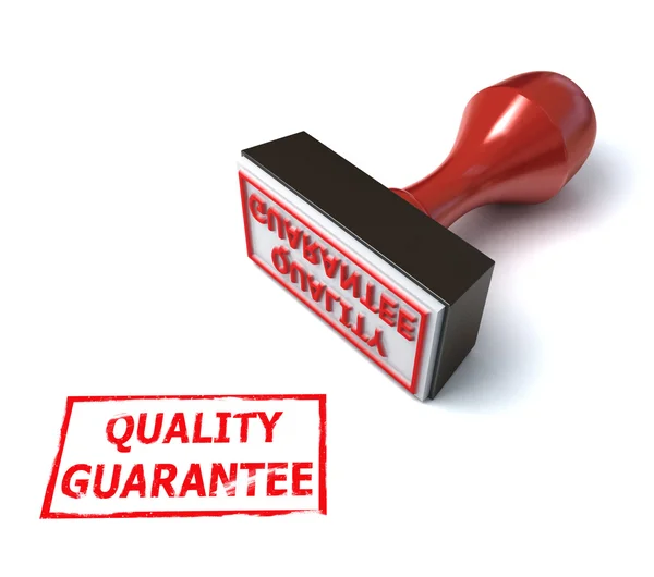 3d stamp quality guarantee — Stock Photo, Image