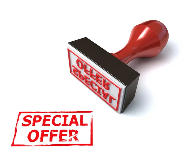 3d stamp special offer — Stock Photo, Image
